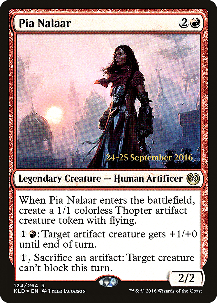 {R} Pia Nalaar [Kaladesh Prerelease Promos][PR KLD 124] - Misty Mountain Games