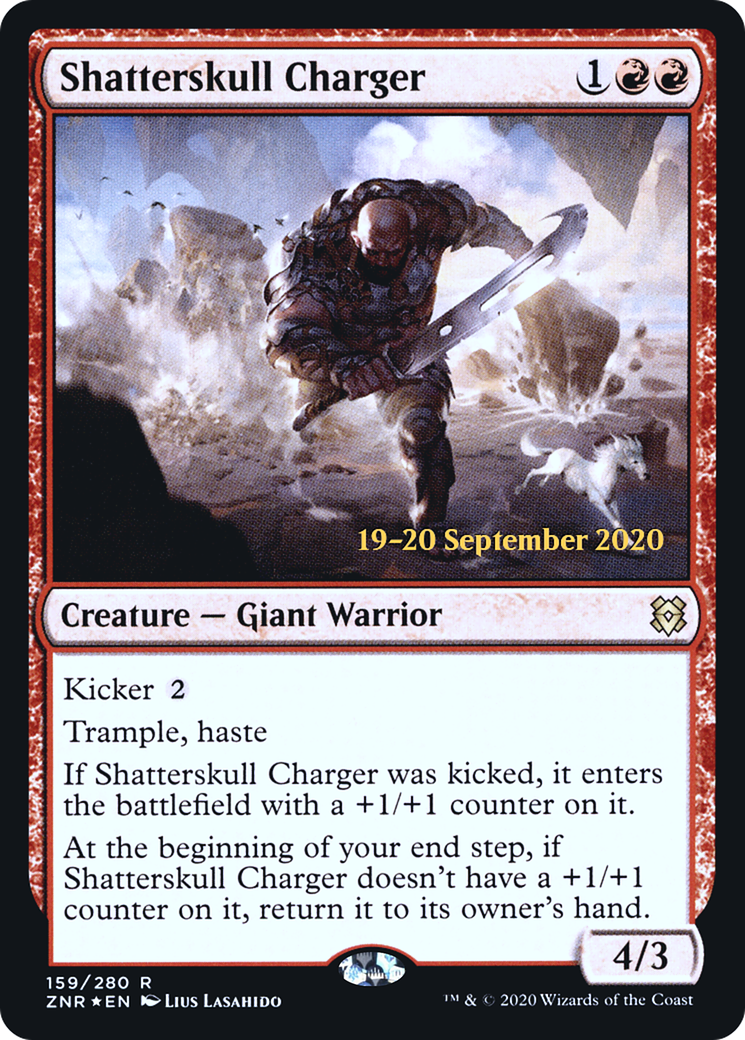 {R} Shatterskull Charger [Zendikar Rising Prerelease Promos][PR ZNR 159]