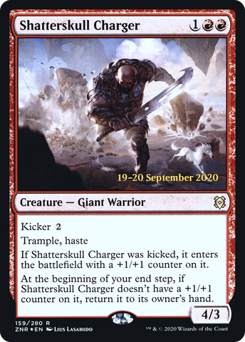 {R} Shatterskull Charger [Zendikar Rising Prerelease Promos][PR ZNR 159]