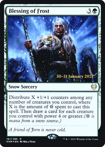 {R} Blessing of Frost [Kaldheim Prerelease Promos][PR KHM 161]
