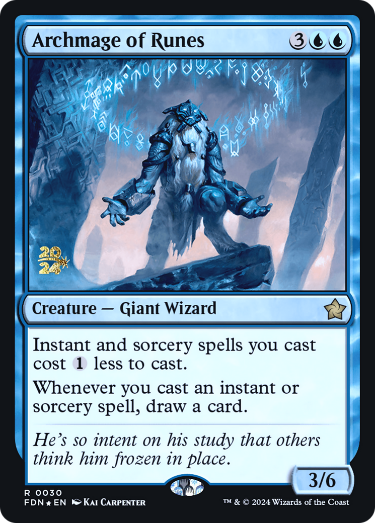 {@R} Archmage of Runes [Foundations Prerelease Promos][PR FDN 030]