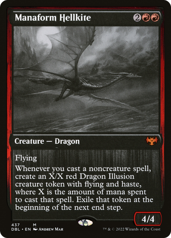 {R} Manaform Hellkite [Innistrad: Double Feature][DBL 437]