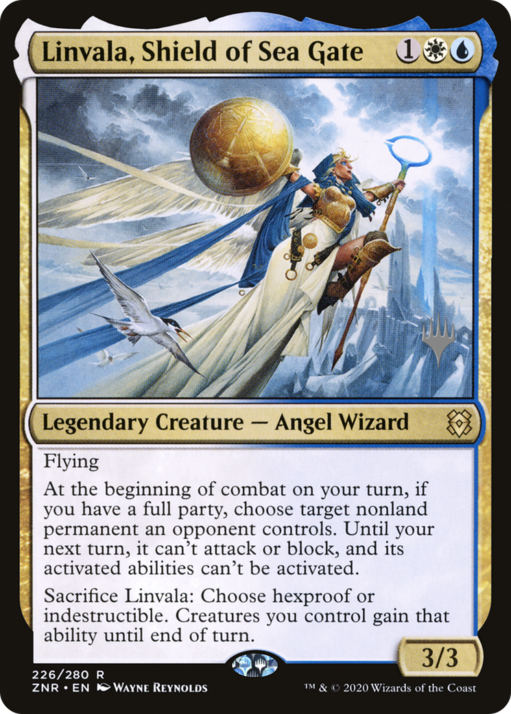 {R} Linvala, Shield of Sea Gate (Promo Pack) [Zendikar Rising Promos][PP ZNR 226]