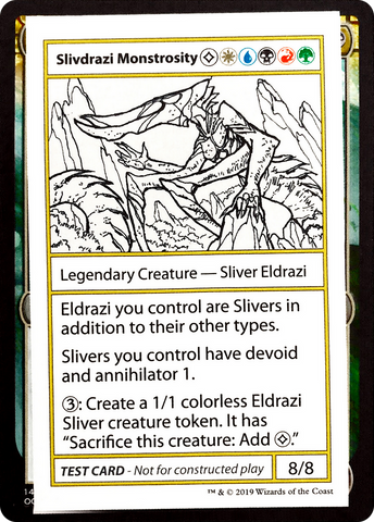 {R} Slivdrazi Monstrosity (2021 Edition) [Mystery Booster Playtest Cards][CMB1 102]