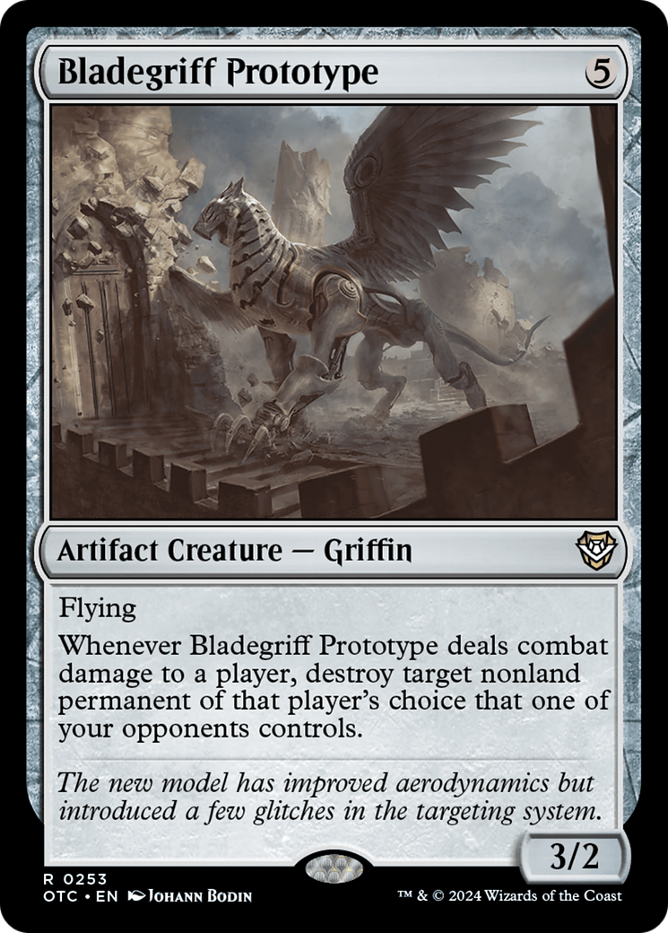 {R} Bladegriff Prototype [Outlaws of Thunder Junction Commander][OTC 253]