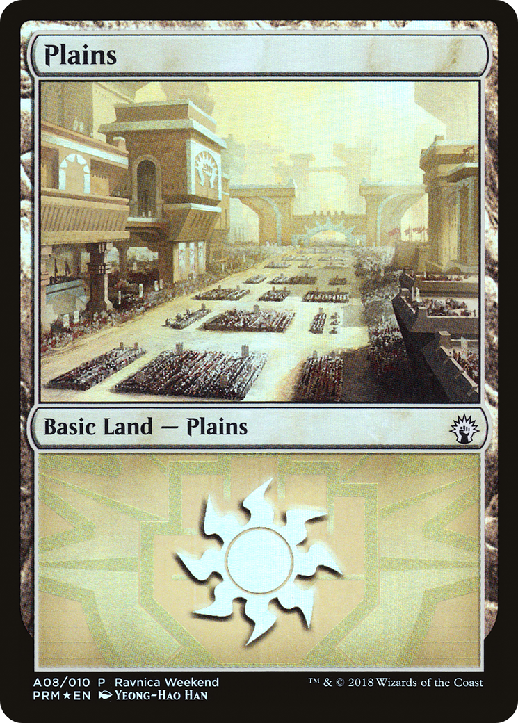 {B}[PA PRWK A08] Plains (A08) [Ravnica Allegiance Ravnica Weekend]