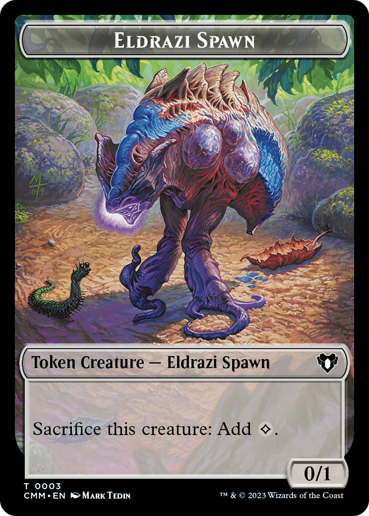 {T} Eldrazi Spawn // Construct (0042) Double-Sided Token [Commander Masters Tokens][TCMM 3//42]