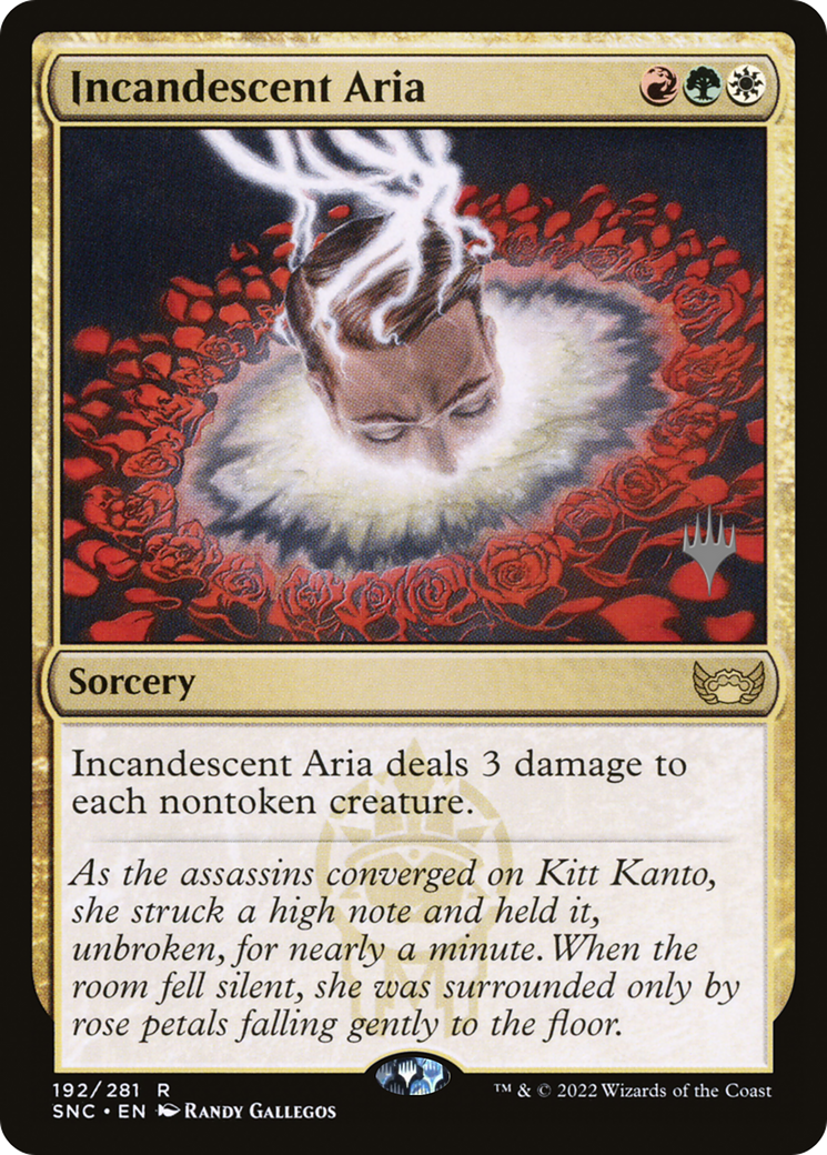 {R} Incandescent Aria (Promo Pack) [Streets of New Capenna Promos][PP SNC 192]