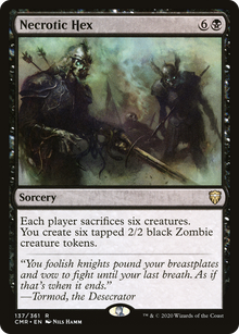 {R} Necrotic Hex [Commander Legends][CMR 137]