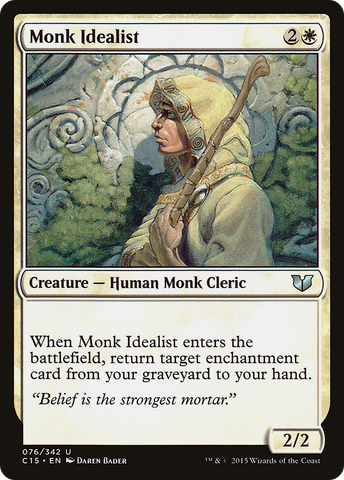 {C} Monk Idealist [Commander 2015][C15 076]