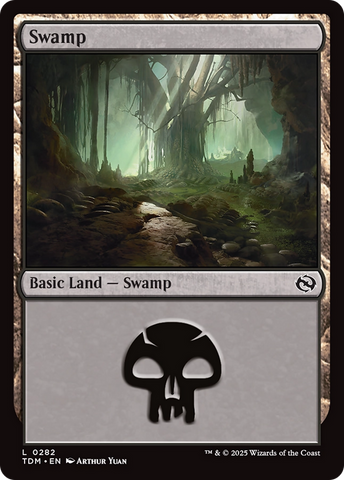 {B} Swamp (0282) [Tarkir: Dragonstorm][TDM 282]