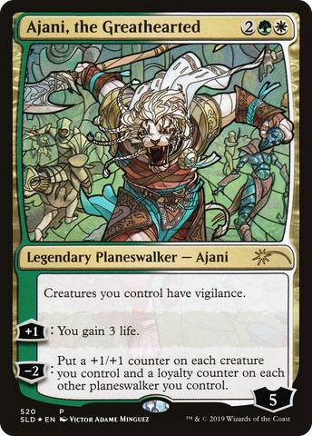 {R} Ajani, the Greathearted (Secret Lair) [Secret Lair Drop Promos][SLD 520]