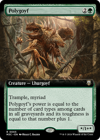 {R} Polygoyf (Extended Art) [Modern Horizons 3 Commander][M3C 065]