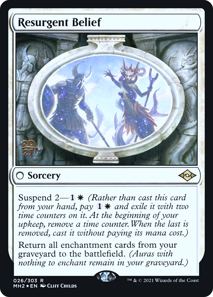 {R} Resurgent Belief [Modern Horizons 2 Prerelease Promos][PR MH2 026]