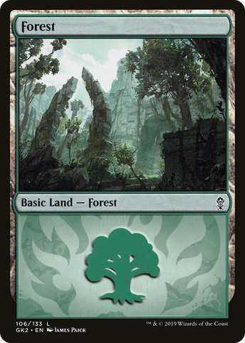 {B}[GK2 106] Forest (106) [Ravnica Allegiance Guild Kit]