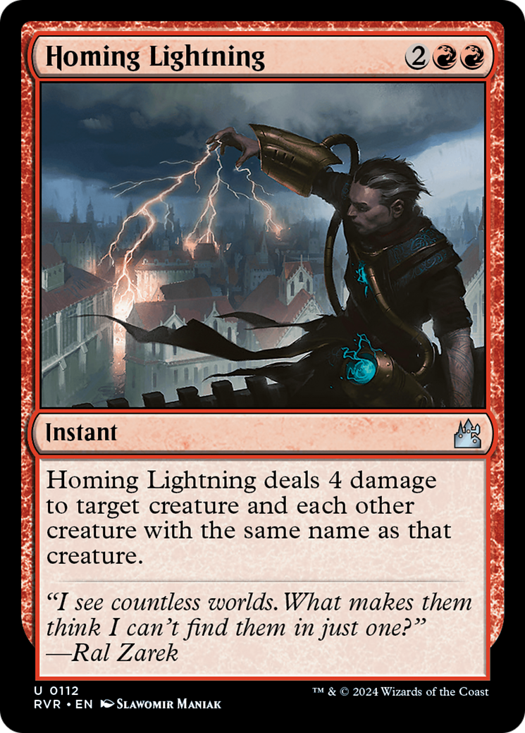 {C} Homing Lightning [Ravnica Remastered][RVR 112]