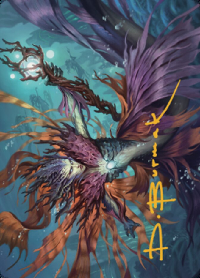 {A} Vodalian Hexcatcher Art Card (Gold-Stamped Signature) [Dominaria United Art Series][GS ADMU 020]