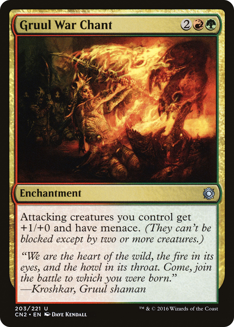 {C} Gruul War Chant [Conspiracy: Take the Crown][CN2 203]