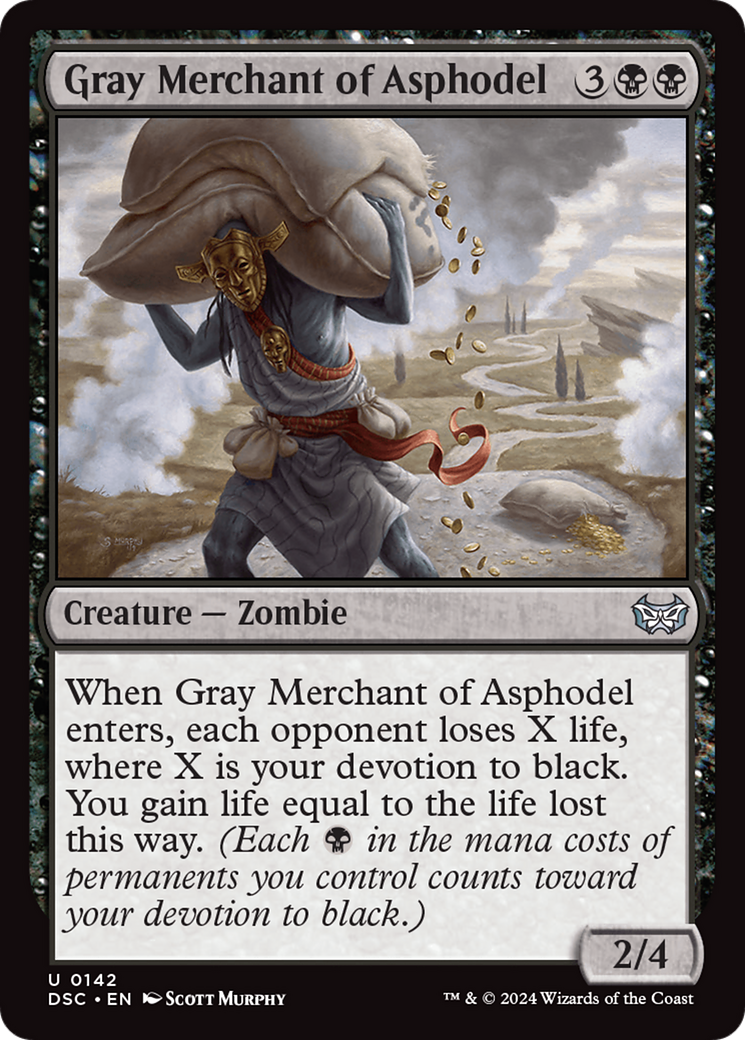 {C} Gray Merchant of Asphodel [Duskmourn: House of Horror Commander][DSC 142]