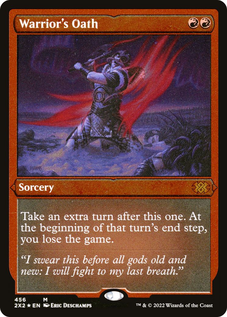 {R} Warrior's Oath (Foil Etched) [Double Masters 2022][2X2 456]
