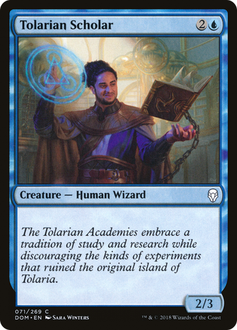 {C} Tolarian Scholar [Dominaria][DOM 071]