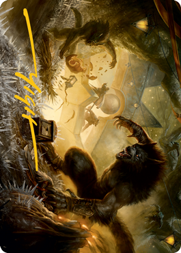 {A} Storm the Festival Art Card (Gold-Stamped Signature) [Innistrad: Midnight Hunt Art Series][GS AMID 054]