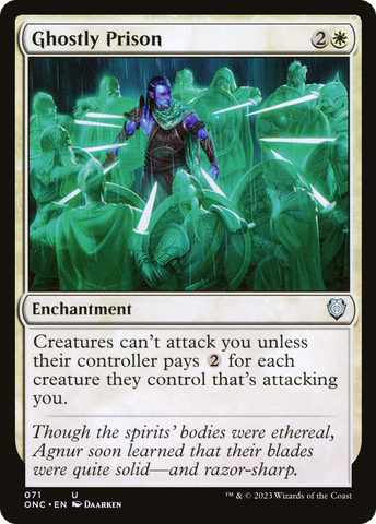 {C} Ghostly Prison [Phyrexia: All Will Be One Commander][ONC 071]