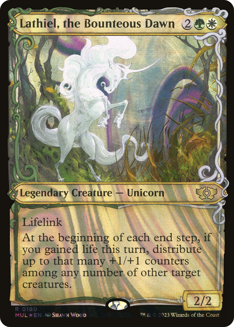 {R} Lathiel, the Bounteous Dawn (Halo Foil) [Multiverse Legends][MUL 180]
