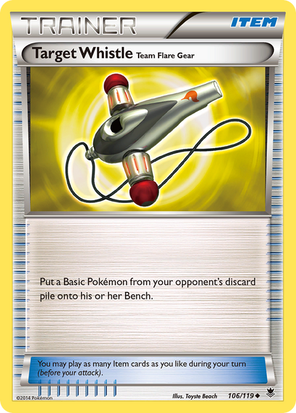[PKM] Target Whistle Team Flare Gear (106/119) [XY: Phantom Forces]