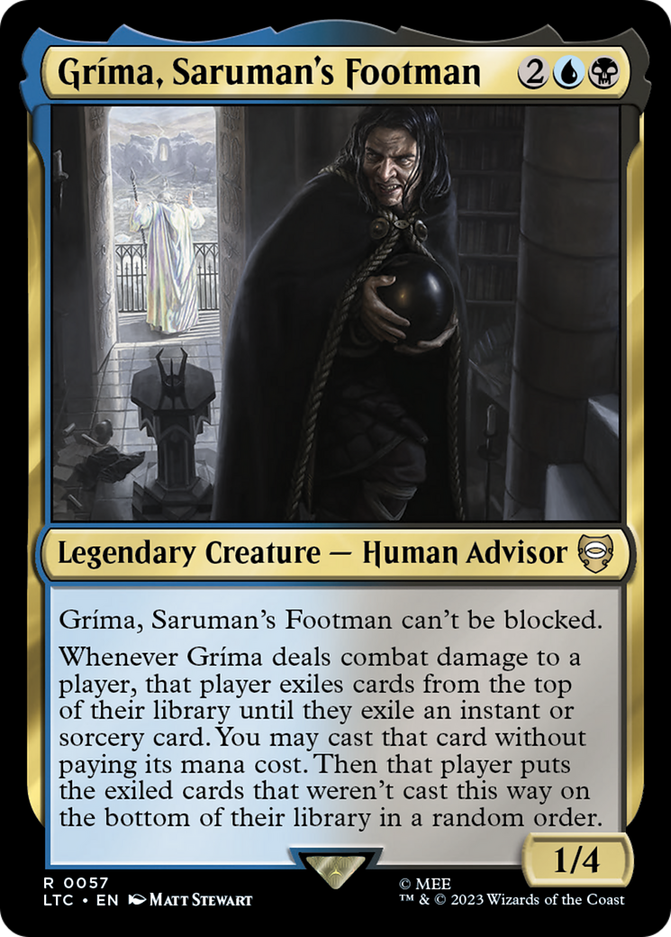 {R} Grima, Saruman's Footman [The Lord of the Rings: Tales of Middle-Earth Commander][LTC 057]