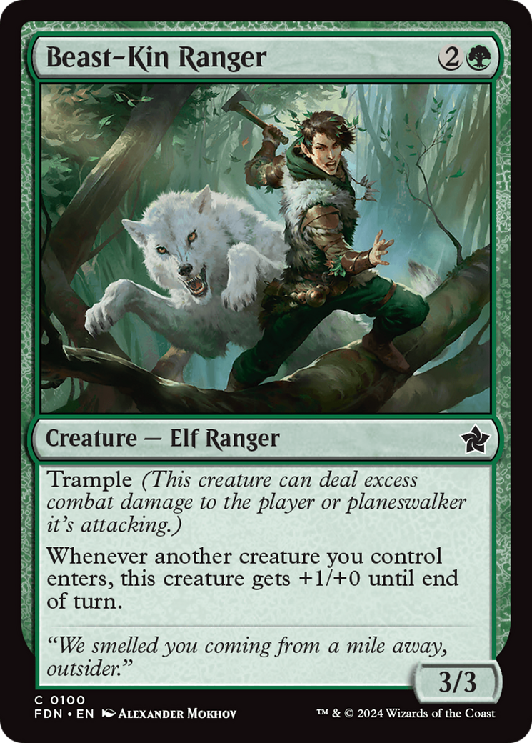 {@C} Beast-Kin Ranger [Foundations][FDN 100]