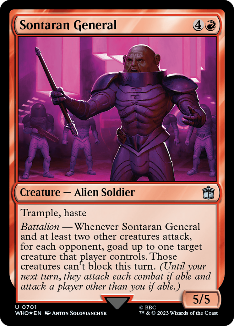 {C} Sontaran General (Surge Foil) [Doctor Who][WHO 701]