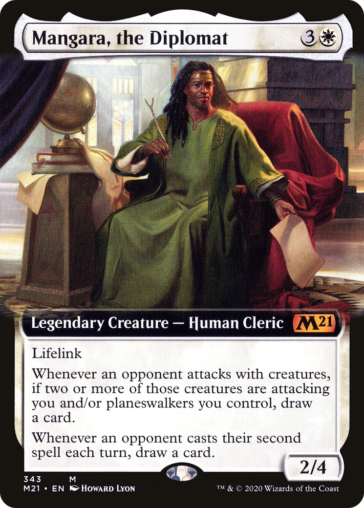 {R} Mangara, the Diplomat (Extended Art) [Core Set 2021][M21 343]