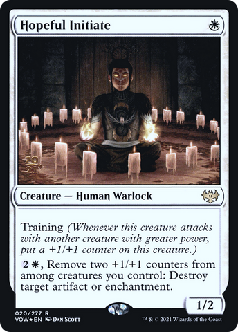 {R} Hopeful Initiate [Innistrad: Crimson Vow Prerelease Promos][PR VOW 020]