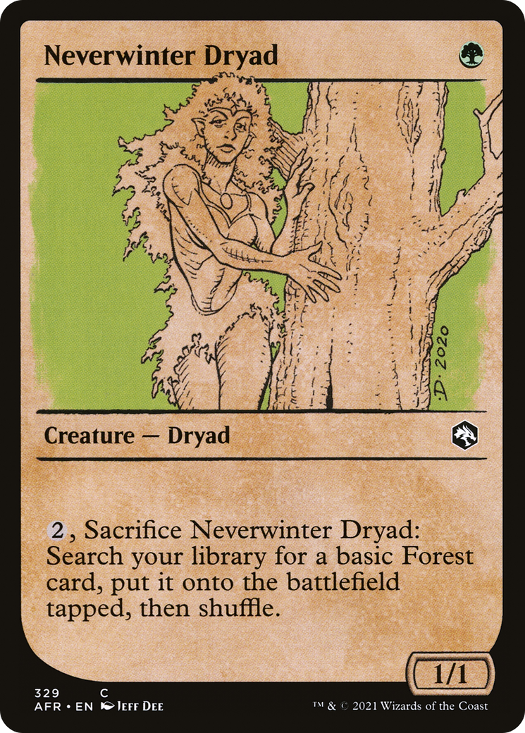 {C} Neverwinter Dryad (Showcase) [Dungeons & Dragons: Adventures in the Forgotten Realms][AFR 329]