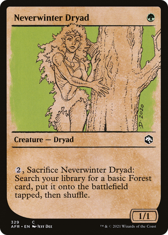 {C} Neverwinter Dryad (Showcase) [Dungeons & Dragons: Adventures in the Forgotten Realms][AFR 329]