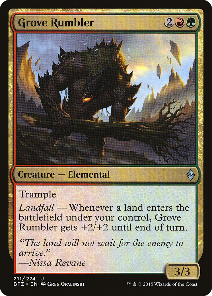 {C} Grove Rumbler [Battle for Zendikar][BFZ 211]