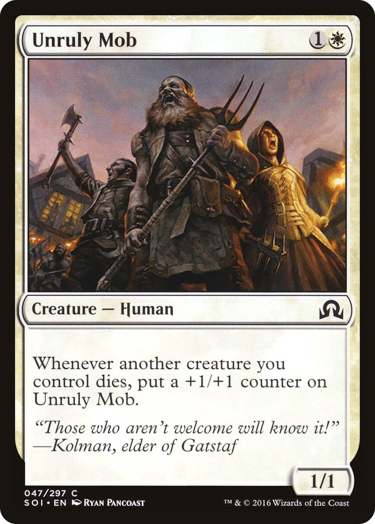 {C} Unruly Mob [Shadows over Innistrad][SOI 047] - Misty Mountain Games