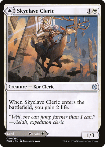 {C} Skyclave Cleric // Skyclave Basilica [Zendikar Rising][ZNR 040]