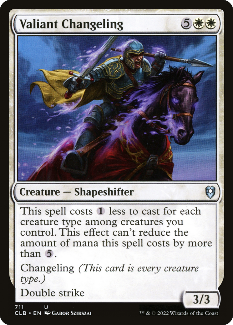 {C} Valiant Changeling [Commander Legends: Battle for Baldur's Gate][CLB 711]