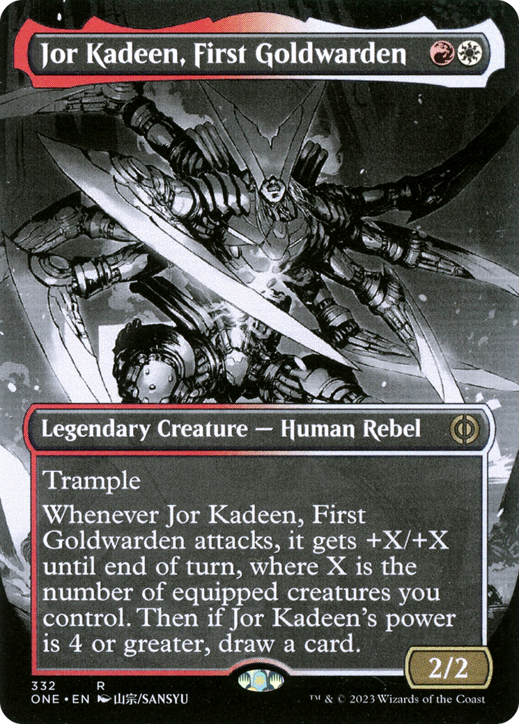 {R} Jor Kadeen, First Goldwarden (Borderless Manga) [Phyrexia: All Will Be One][ONE 332]