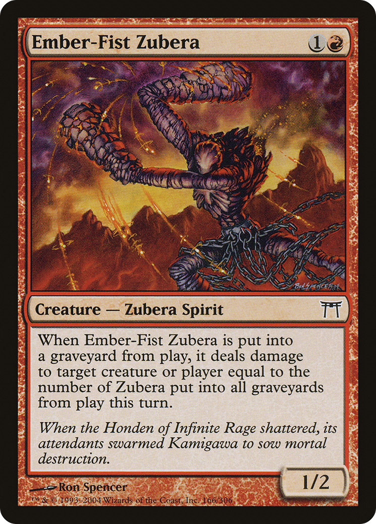 {C} Ember-Fist Zubera [Champions of Kamigawa][CHK 166]