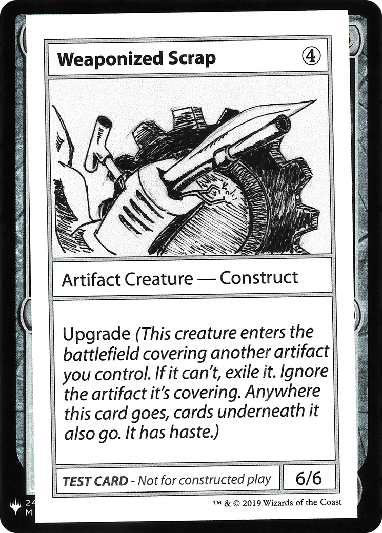 {R} Weaponized Scrap [Mystery Booster Playtest Cards][CON CMB1 111]