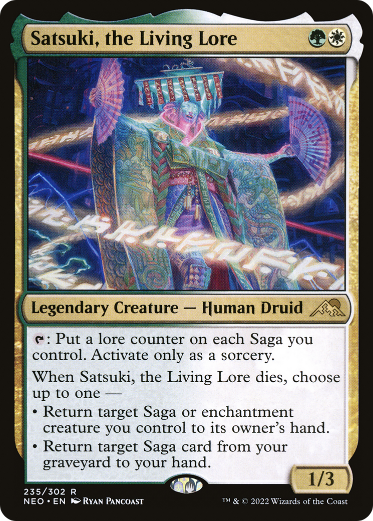 {R} Satsuki, the Living Lore [Kamigawa: Neon Dynasty][NEO 235]