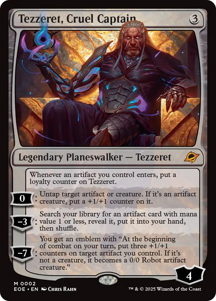 {@@ EOE R} Tezzeret, Cruel Captain [Edge of Eternities][EOE 002]