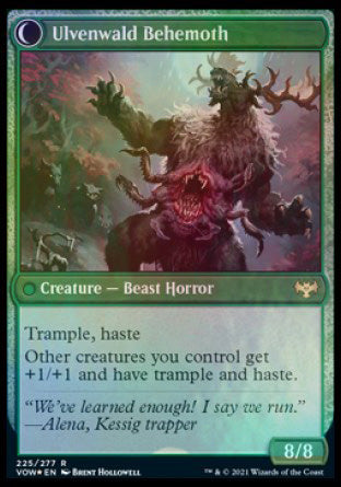 {R} Ulvenwald Oddity // Ulvenwald Behemoth [Innistrad: Crimson Vow Prerelease Promos][PR VOW 225]