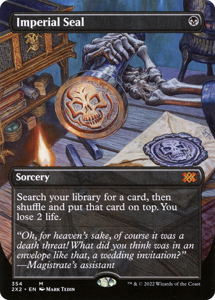 {R} Imperial Seal (Borderless Alternate Art) [Double Masters 2022][2X2 354]