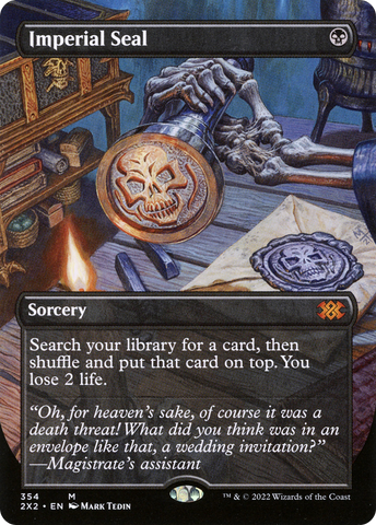 {R} Imperial Seal (Borderless Alternate Art) [Double Masters 2022][2X2 354]
