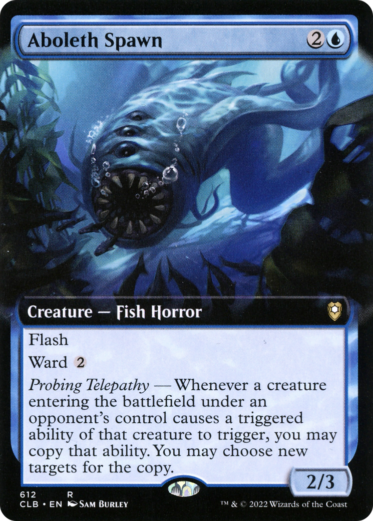 {R} Aboleth Spawn (Extended Art) [Commander Legends: Battle for Baldur's Gate][CLB 612]