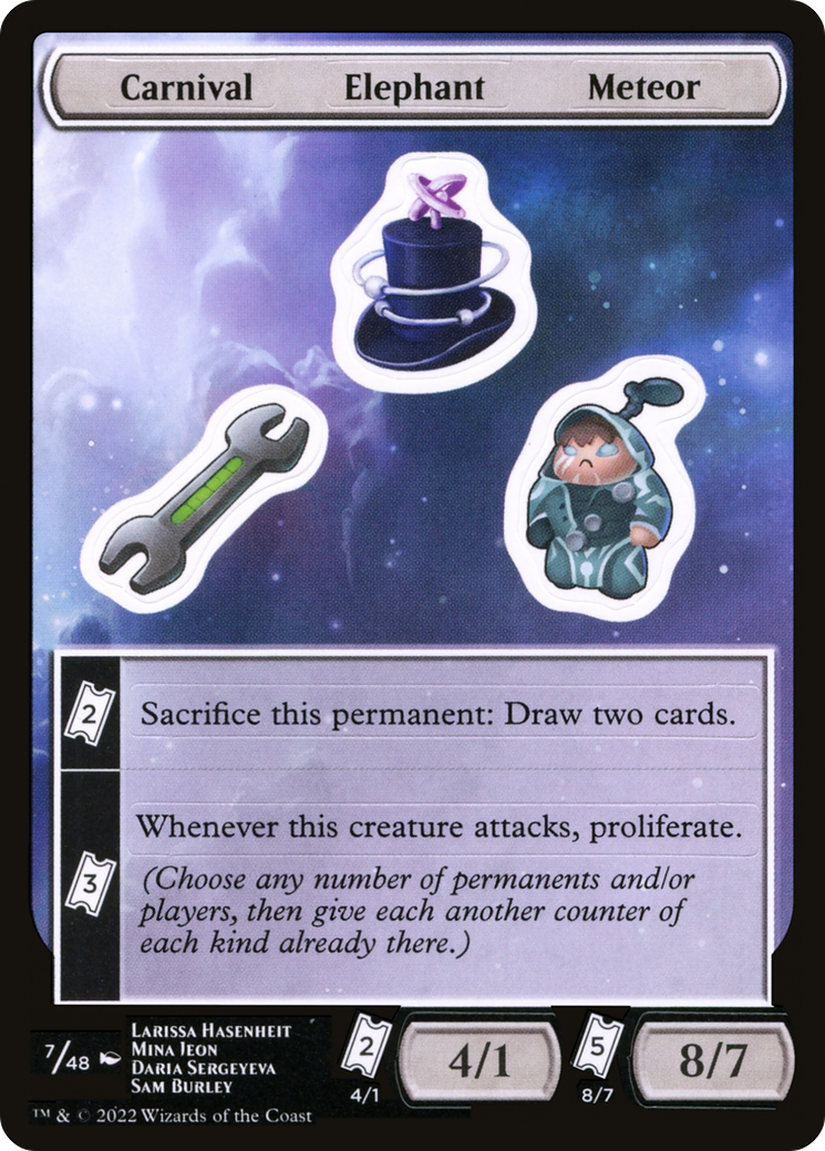 {C} Carnival Elephant Meteor [Unfinity Stickers][SUNF 007]